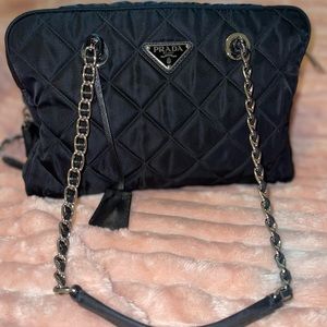 Authentic Prada Tessuto Bauletto Bag